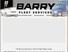 Tablet Screenshot of barryautoandtruck.com